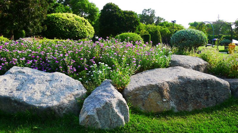 Decorative Rock Installation