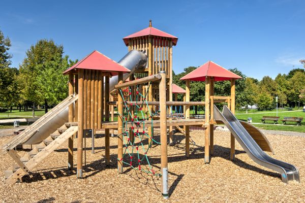 Playground Mulch Installation in Burnsville
