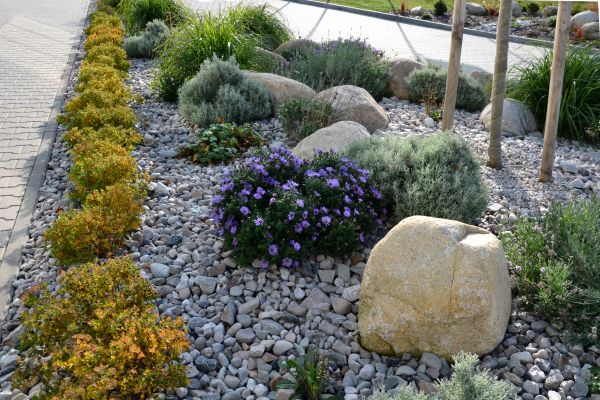 Decorative Rock Installation in Burnsville